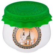 баночка для меда/варенья с силиконовой крышкой сура 180мл. д=8см в=7см (кор=72шт.)