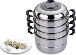 кастрюля-мантоварка agness 4 уровня диаметр=30 см. 10,4 л. индукционное дно (кор=2шт.)