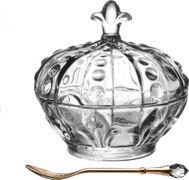 икорница с ложкой коллекция муза диаметр=11 см.высота=11,5 см.(кор=24шт.)