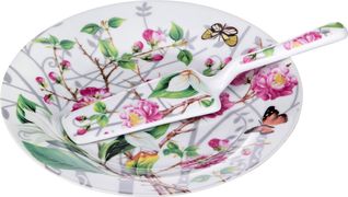 блюдо для торта с лопаткой диаметр=23 см. высота=2 см. (кор=20шт.)