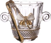 ведерко для льда venezia + щипцы высота=13 см.диаметр=11,5 см. коллекция muza (кор=8шт.)