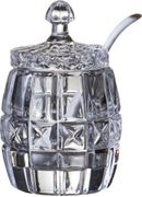 банка для пищевых продуктов с ложкой 7*7*11 см. коллекция muza (кор=24шт.)