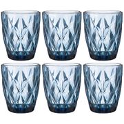 набор стаканов ромбо из 6шт. серия muza color 240мл. / в=10 см (кор=6наб.)