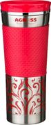 термокружка agness 400 мл с кнопкой-стоппером