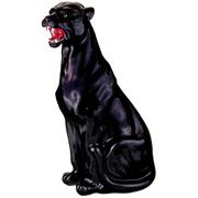 декоративное изделие черная пантера 40*30см. высота=83см. 