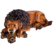 декоративное изделие лев на коряге 95*40 см. высота=36 см. 