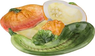 менажница тыква 3-х секционная 33*34*7 см (кор=1шт.)