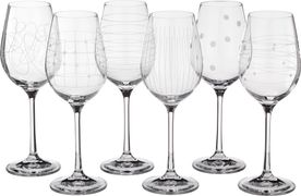 набор бокалов для вина из 6 шт. виола микс 250 мл. высота=21 см. (кор=8набор.)