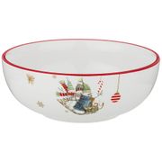 салатник зимняя забава 16,5*16,5*6 см. / 800 мл. (кор=24шт.)