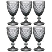 набор бокалов для вина пина 6шт. серия muza color 300мл. / в=17 см (кор=4наб.)