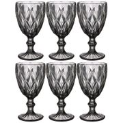 набор бокалов для вина ромбо 6шт. серия muza color 324мл. / в=17 см. (кор=4наб.)