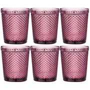 набор стаканов гранат из 6шт. серия muza color 350мл. / в=10 см (кор=6наб.)