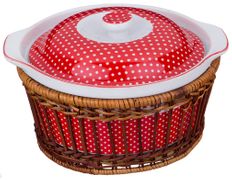 блюдо с крышкой 1500 мл. диаметр=20 см. высота=12 см. (кор=8шт.)