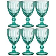 набор бокалов для вина серпентина из 6шт. серия muza color 300мл. / в=17 см (кор=4наб.)