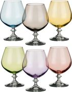 набор бокалов для коньяка из 6 шт. анжела микс 400 мл..высота=14 см.