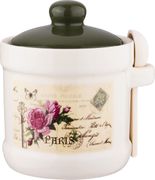 сахарница с любовью 13*11*12 см. с ложкой (кор=36шт.)