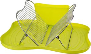 подставка для посуды agness настольная+поддон пластик 45.5*35*16 см.(кор=6шт.)