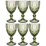 набор бокалов для вина серпентина из 6шт. серия muza color 300мл. / в=17 см (кор=4наб.)