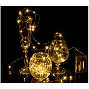 гирлянда нить 50led, цвет белый теплый, без батареек (кор=200шт.)