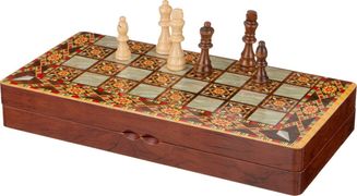 игра для взрослых шахматы+шашки+нарды 39,5*19,4*5,8 см (кор=24шт.)