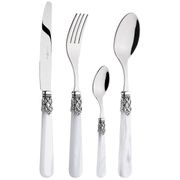 набор столовых приборов ginevra white pearl   на 6 персон 24 пр.