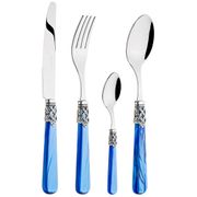 набор столовых приборов ginevra blue   на 6 персон 24 пр.