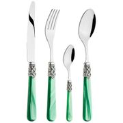 набор столовых приборов ginevra green   на 6 персон 24 пр.