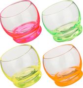 набор стопок из 4 шт.crazy neon 60 мл.высота=6 см.