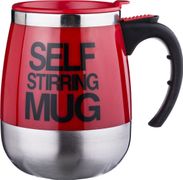 термокружка с мешалкой красная 450 мл.14,5*8,5 см. (кор=60шт.)