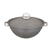 казан agness премиум grace  30x13,5 см 6,5 л трехслойное покр granit, pfoa free