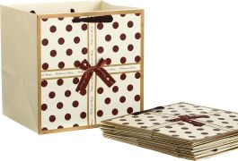 комплект бумажных пакетов из 10 шт. горошек 30*30*25 см (кор=20комп.)