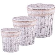 набор корзин для белья из 3-х шт l:49*36*55 см /m:41*29*45 см /s:33*21*36 см (кор=1наб.)