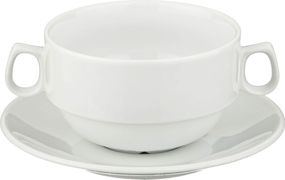 бульонница с блюдцем евро 300 мл.высота=6 см.без упаковки