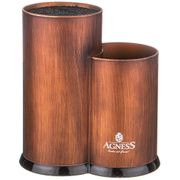 подставка для ножей agness универсальная,20*12*22см
