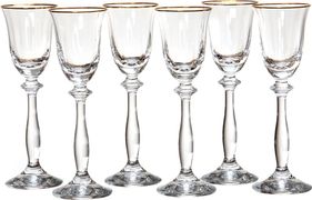 набор рюмок из 6 шт.анжела оптик 60 мл.высота=17 см.(кор=8набор.)