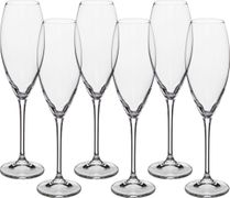 набор бокалов для шампанского из 6 шт. cecilia / carduelis 290 мл. высота=26,5 см.