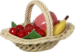 изделие декоративное корзина с фруктами 25*18 см высота=15 см 