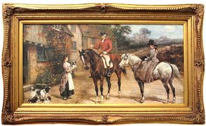 картина полотно 100*50 см. багет 125*75 см.