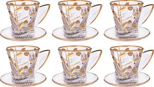 чайный набор лаурус на 6 персон 12 пр. 150 мл. высота=9 см.