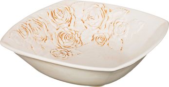 салатник квадратный  роза 32*32 см.высота=4 см.