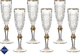 набор бокалов для шампанского из 6 шт. pk500 150 мл. высота=21,5 см.