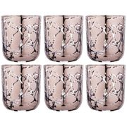 набор стаканов для виски из 6 шт. платинум 300 мл. высота=9,5 см. 