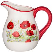 кувшин полевые маки 18*13 см. высота=16,5 см. / 1150 мл. (кор=16шт.)
