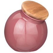 банка с деревянной крышкой bronco fusion 16,5*14,5*15 см брусничная 1250мл (кор=24шт.)