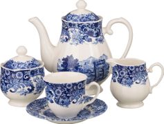 чайный сервиз на 6 персон 17 пр. романо 1150/240 мл.(кор=2набор.)