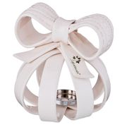 подсвечник вязаный бант диаметр=13 см. высота=13 см. 