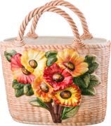 фруктовница корзина с цветами 32*18 см высота=31 см 