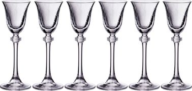 набор рюмок из 6 шт. alexandra / asio 60 мл.высота=18 см.