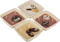 набор свечей из 4 шт. для мужчин 11*11*4 см.