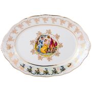 блюдо овальное мадонна 40*28 см.